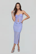 Tie Front Knit Tube Top