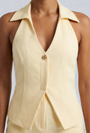 Collared Halter Vest