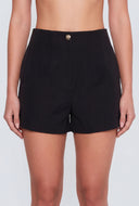 Darted High Waist Shorts
