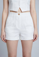 Darted High Waist Shorts