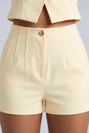 Darted High Waist Shorts