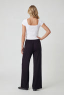 Beaded Drawstring Palazzo Pants