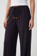 Beaded Drawstring Palazzo Pants