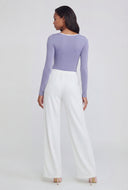 Beaded Drawstring Palazzo Pants