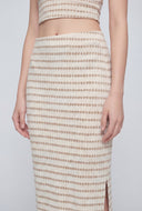 Rebecca Dotted Stripe Maxi Skirt