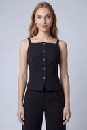 Clementine Sleeveless Square Neck Top