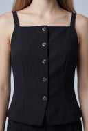 Clementine Sleeveless Square Neck Top