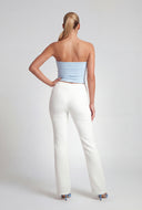Aylani Textured Pull On Bootcut Pants