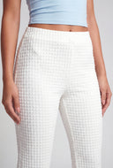 Aylani Textured Pull On Bootcut Pants
