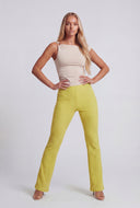 Aylani Textured Pull On Bootcut Pants