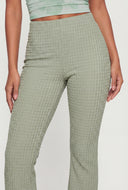 Aylani Textured Pull On Bootcut Pants