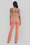 Aylani Textured Pull On Bootcut Pants