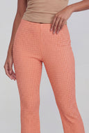 Aylani Textured Pull On Bootcut Pants
