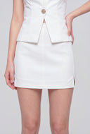 Side Slit Mini Skirt