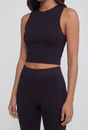 Mariam Seamless Ribbed Crop Top and Leggings Set