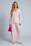 Marjorie Plisse Button Front Shirt