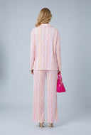 Marjorie Plisse Button Front Shirt