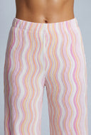 Marjorie Plisse Wide Leg Pants