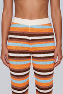 Striped High Waist Flare Pants