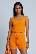 Aurelia Crochet Square Neck Top