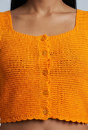 Aurelia Crochet Square Neck Top