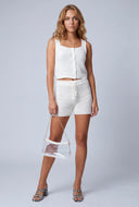 Aurelia Crochet Drawstring Shorts