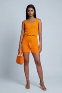 Aurelia Crochet Drawstring Shorts