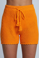 Aurelia Crochet Drawstring Shorts