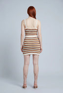 Journey Striped Crochet Mini Skirt