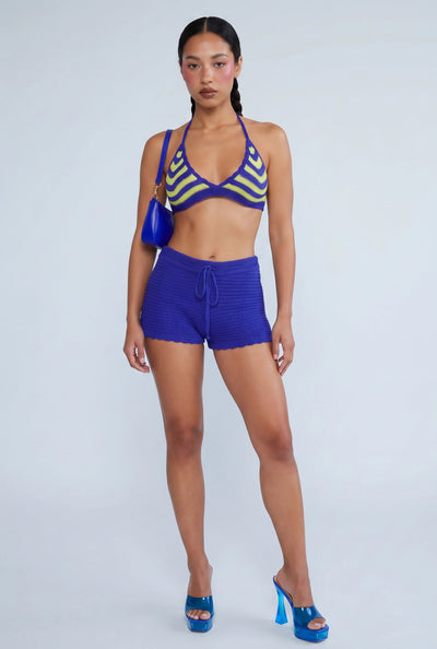 Vada Crochet Drawstring Shorts