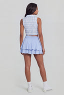Lucia Smocked Waist Tiered Mini Skirt