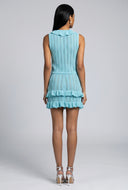 Pointelle Knit Tiered Skirt