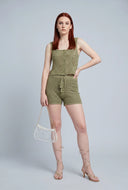 Knit Drawstring Shorts