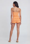 Mid Rise Ruffle Shorts