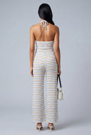 Striped Crop Halter Top