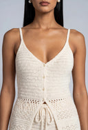 Taytum Crochet Flyaway Maxi Top