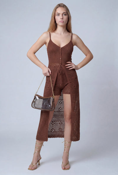 Taytum Crochet Flyaway Maxi Top