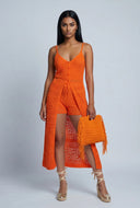 Taytum Crochet Flyaway Maxi Top