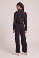 Contrast Stripe Wide Leg Pants