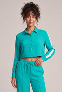 Contrast Stripe Wide Leg Pants