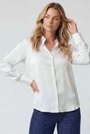 Keily Satin Button Front Shirt