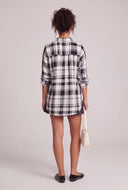 Plaid Tabbed Sleeve Shirt