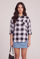 Plaid Button Front Shirt