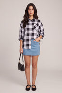 Plaid Button Front Shirt