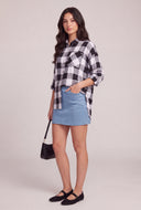 Plaid Button Front Shirt