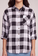 Plaid Button Front Shirt