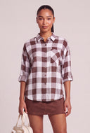 Plaid Button Front Shirt