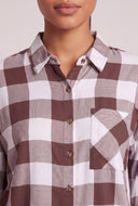 Plaid Button Front Shirt