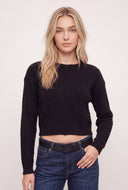 Oaklee Cable Knit Crop Sweater