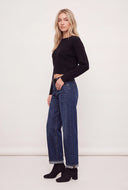 Oaklee Cable Knit Crop Sweater